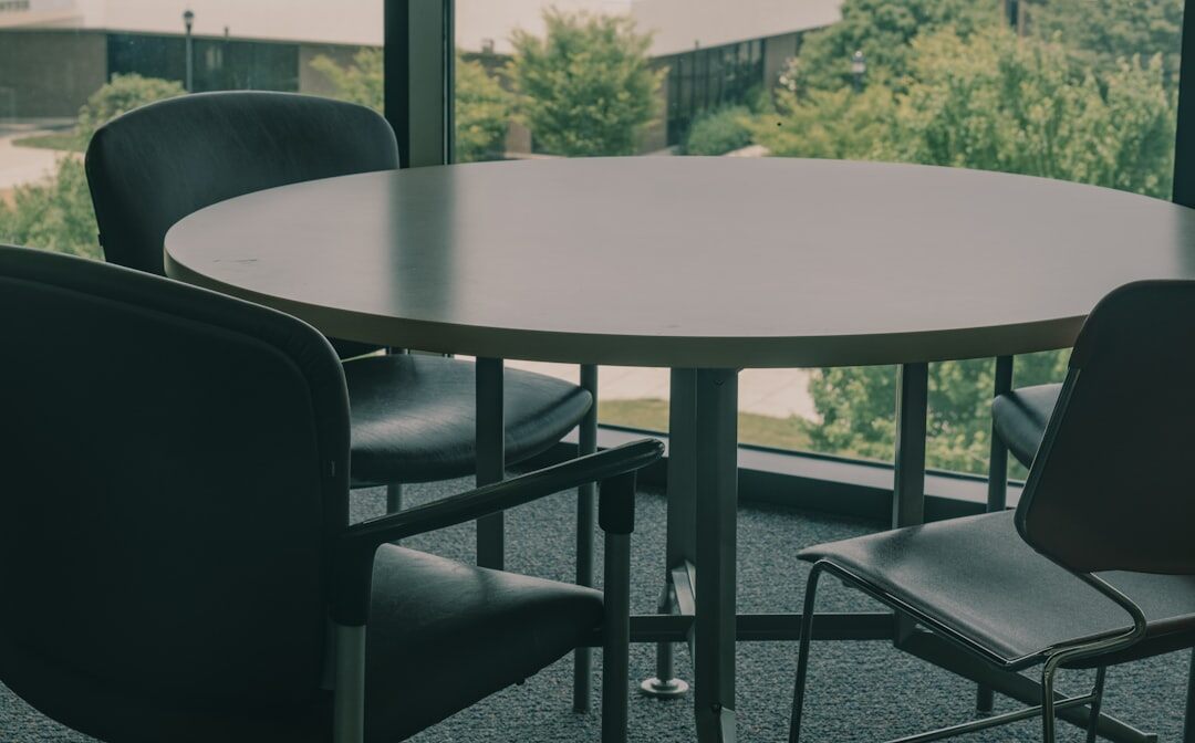 Round table discussion with business professionals